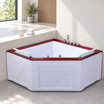 Massagebad / Whirlpool, Met venster, wit